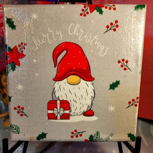 DECOUPAGE CANVAS PRINTS GNOME  - Picture 1 of 1